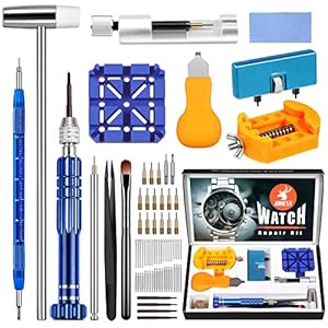 JOREST Watch Repair Tool Kit, for Watch Back and Link Removal & Watch Battery Replacement & Watch Strap Adjustment…