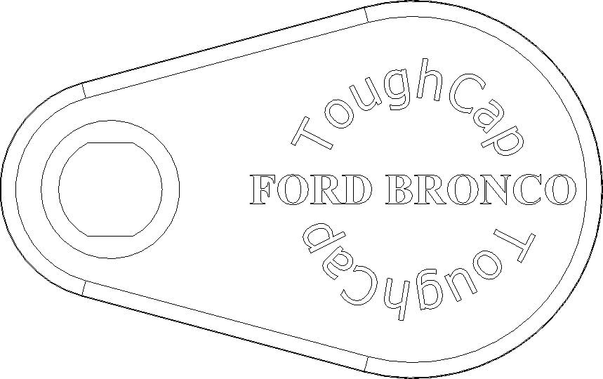 Tapa de gas con bloqueo para Ford 2021, 2022, 2023+ que tienen un sistema de combustible sin tapa Easy Fuel tipo C (Bronco)