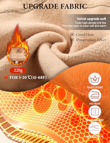 Buauty Plus Size Fleece Lined Tights Womens- Winter Warm Fake Translucent Thermal Pantyhose,Thick Leggings under Dresses2