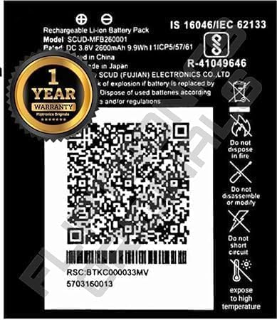 FLIPTRONICS ORIGINALS™ MFB260001 Battery for Reliance Jio 4G Router JioFi 3 (JMR540, JMR541) JioFI 4 (JMR1140) Battery with 1 Year Warranty**** (V54)-image-7