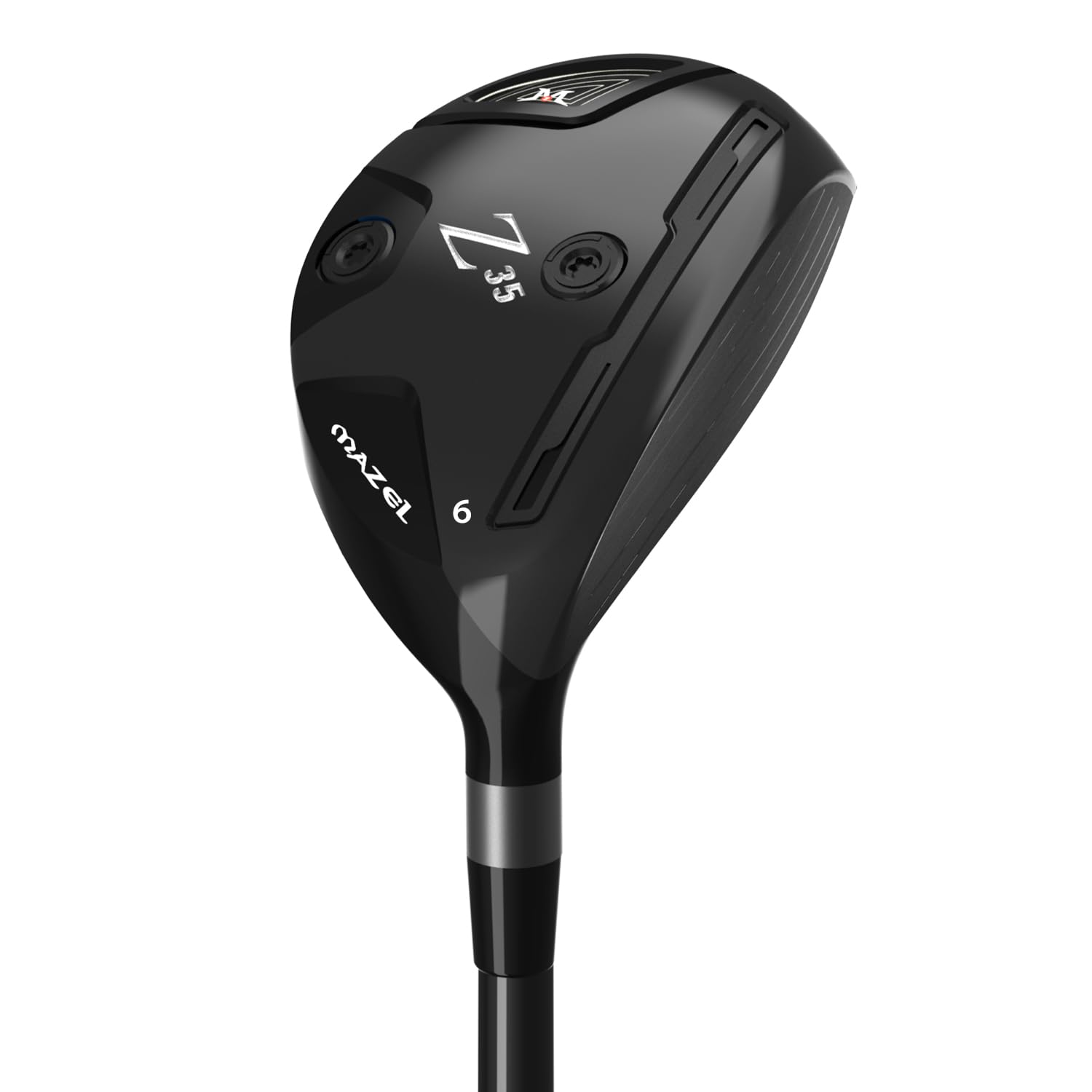 MAZEL Hybrid and Utility Golf Clubs 2,3,4,5,6,7,8,9, P for Men and Women, Graphite Shaft Flex S/R for Beginners (Black, Grapthite, Stiff, 27, Degrees, Right)