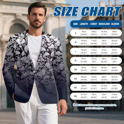 Suit for Men,Single-Breasted Slim Fit Polyester Fabric Men's Blazer for Dinner Party 7
