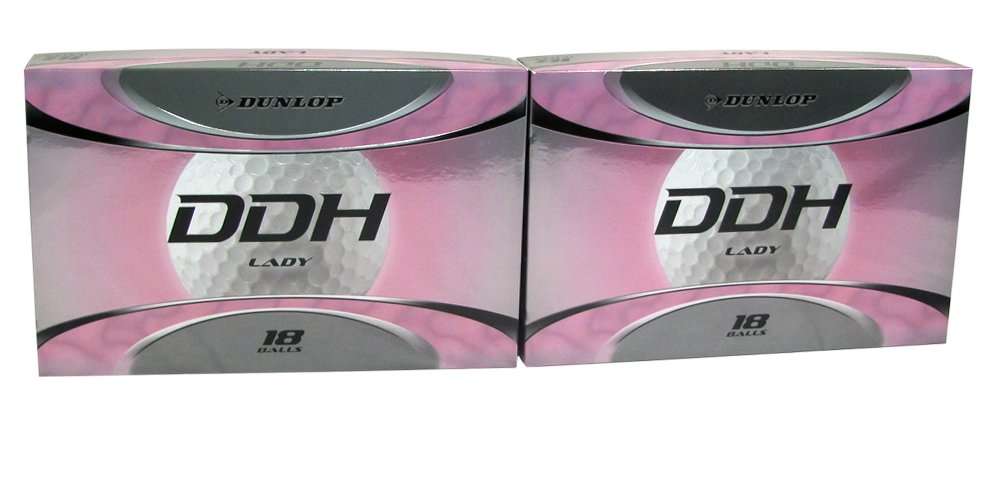 Dunlop DDH Lady Golf Balls, White, 18-Pack