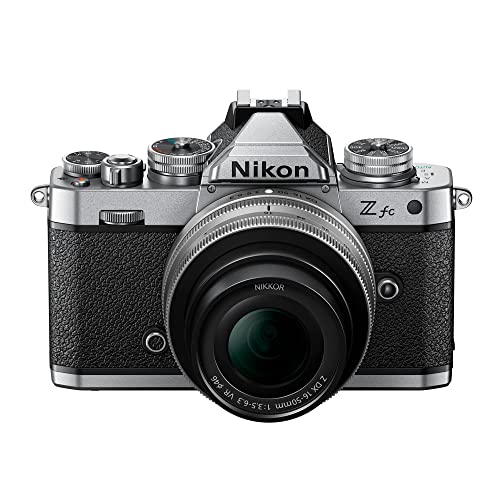 Nikon Z Fc Dx-Format Mirrorless Camera Body W/Nikkor Z Dx 16-50Mm F/3.5-6.3 Vr - Silver #TOP3
