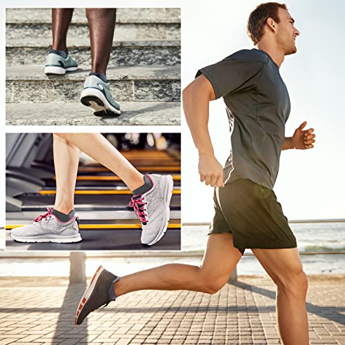 Tough Land Arch Support Ankle Compression Socks Quick-Dry Running Athletic Low Cut Sock For Women Men 15-20 Mmhg #TOP5