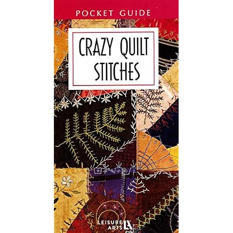 Leisure Arts Crazy Quilt Stitches Pocket Guide Quilting Book Cover
