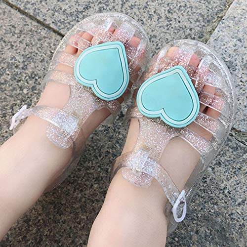 White Sandals for Girls Sandals Solid Summer Girls Shoes Kids Baby Children Princess Beach Baby Shoes (White, 6.5-7 Years)3