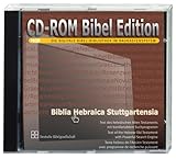  Biblia Hebraica Stuttgartensia, 1 CD-ROMFür Windows 95/98/ME/NT/2000/XP. Hebräischer Bibeltext d. Ersten Testaments m. Suchprogramm