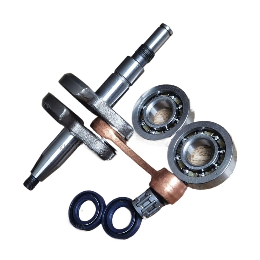 Lawn Mower Parts Crankshaft Fit for MS271 MS291 Replace 11410300401 Chainsaw Spare Parts(with Bearing Seals)