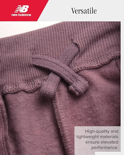 Image of New Balance Girls Sweatpants, Fleece Joggers, Drawstring Waist & Pockets