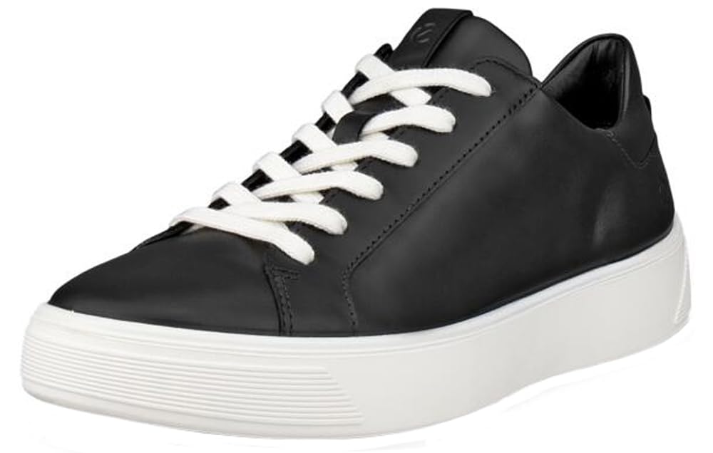 ECCO Women's Street Tray Sneaker, Black, 4.5 UK