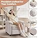 Korser Recliner Chair, Living Room Chairs for Adults, Padded Deep Seat Reading Chair with Side Pockets, Small Recliners for Small Spaces, Lounge Chair for Living Room, Bedroom, and RV (Linen)
