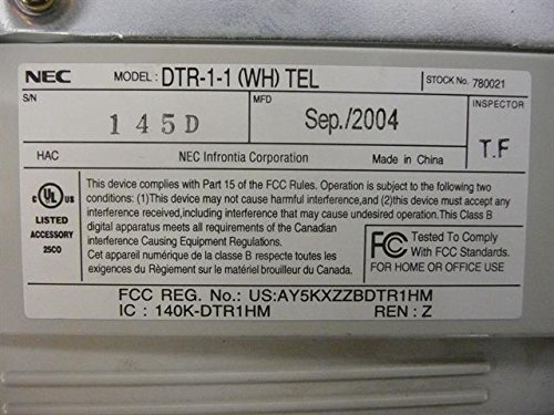 Teléfono NEC-780021 línea simple blanco miniatura 2
