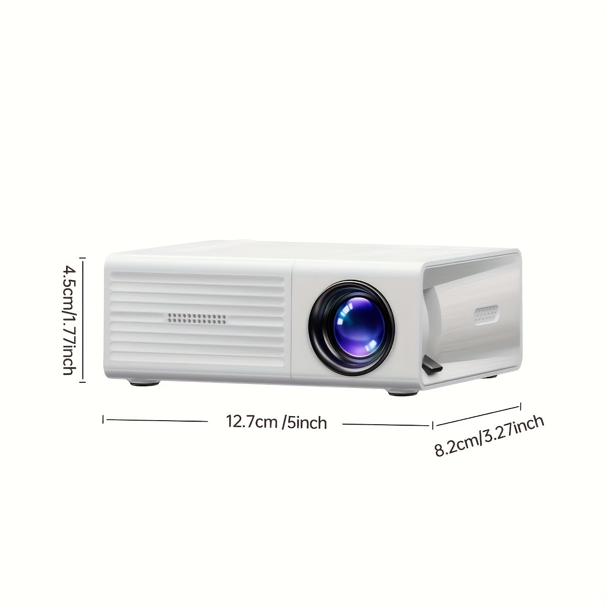 2026 Upgrade Edition Mini Proiettore Video Portatile Proiettore Home Theater Supporta 1080P Connettività USB Dotato di Telecomando, Risoluzione Nativa di 240P, Adatto per Ufficio