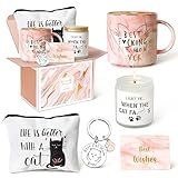UAREHIBY Cat Lovers Gifts for Women, Cat Lady Coffee Mug...