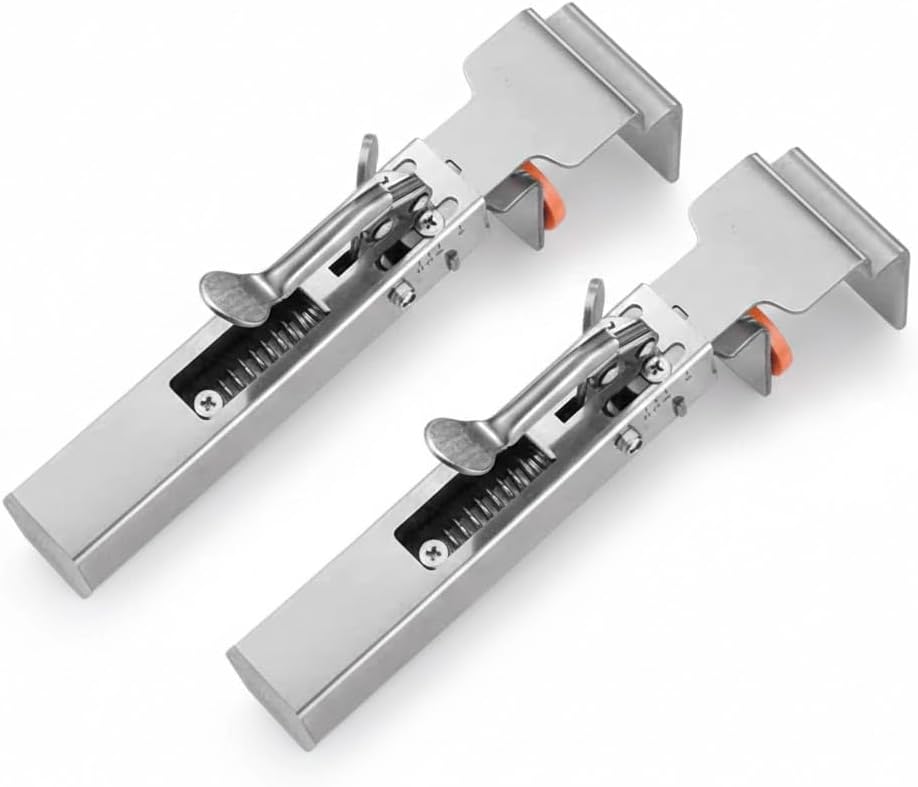 GardenPal 2 Pack Drawer Front Installation Clamps, Assemble Drawers/Cabinets Quicker, Adjustable Fixing Clips, Labor-Saving Tool to Assemble Cabinet Drawer Fronts, Adjustable Width 21 mm - 50mm