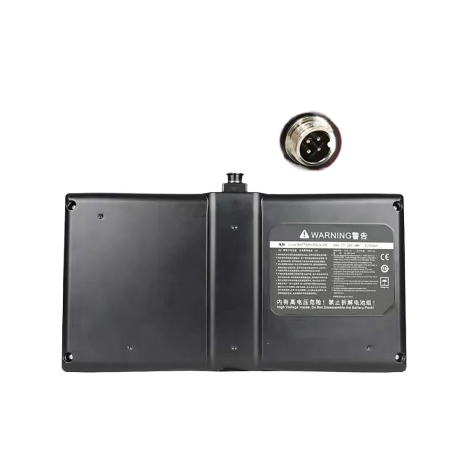 Batería Recargable Probada, de 3 Pines y 4 Pines, Compatible con el Scooter eléctrico Ninebot Mini Pro de 54 V-63 V, batería de Coche de Equilibrio, conexión BMS y aplicación.(Four pinholes)