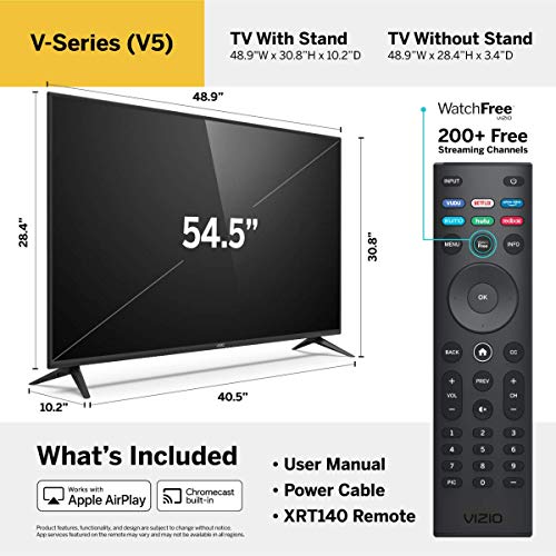 Vizio V-Series 55"" Class (54.5"" Diag.) 4K Hdr Smart Tv (V555-H11) #TOP2