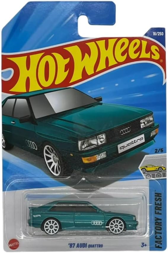 Hot Wheels 87 Audi Quattro Teal Factory Fresh 2/5