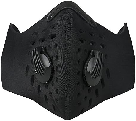 Leeko Dust-proof Mask Anti-pollution Mask with Ear Loops,Half Face Bike Motorcycle Mask Anti Pollen Allergy PM2.5 Face Mask for Running Cycling and Other Outdoor Activities