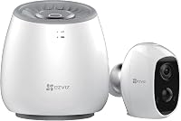 EZVIZ C3A Kültéri WiFi Biztonsági Kamera Szett - 1080P Vezeték Nélküli Megfigyelő Rendszer Akkumulátorral, Éjjellátó, Kétirányú Hang 1