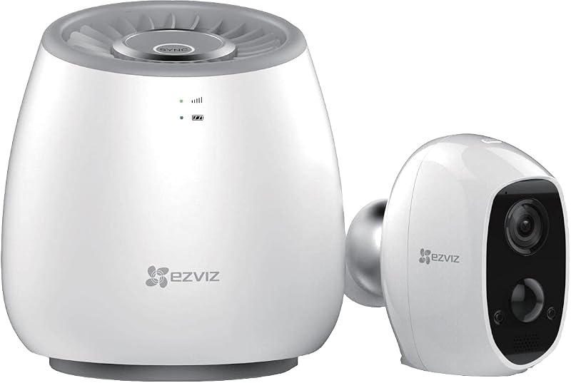 EZVIZ C3A Kültéri WiFi Biztonsági Kamera Szett - 1080P Vezeték Nélküli Megfigyelő Rendszer Akkumulátorral, Éjjellátó, Kétirányú Hang