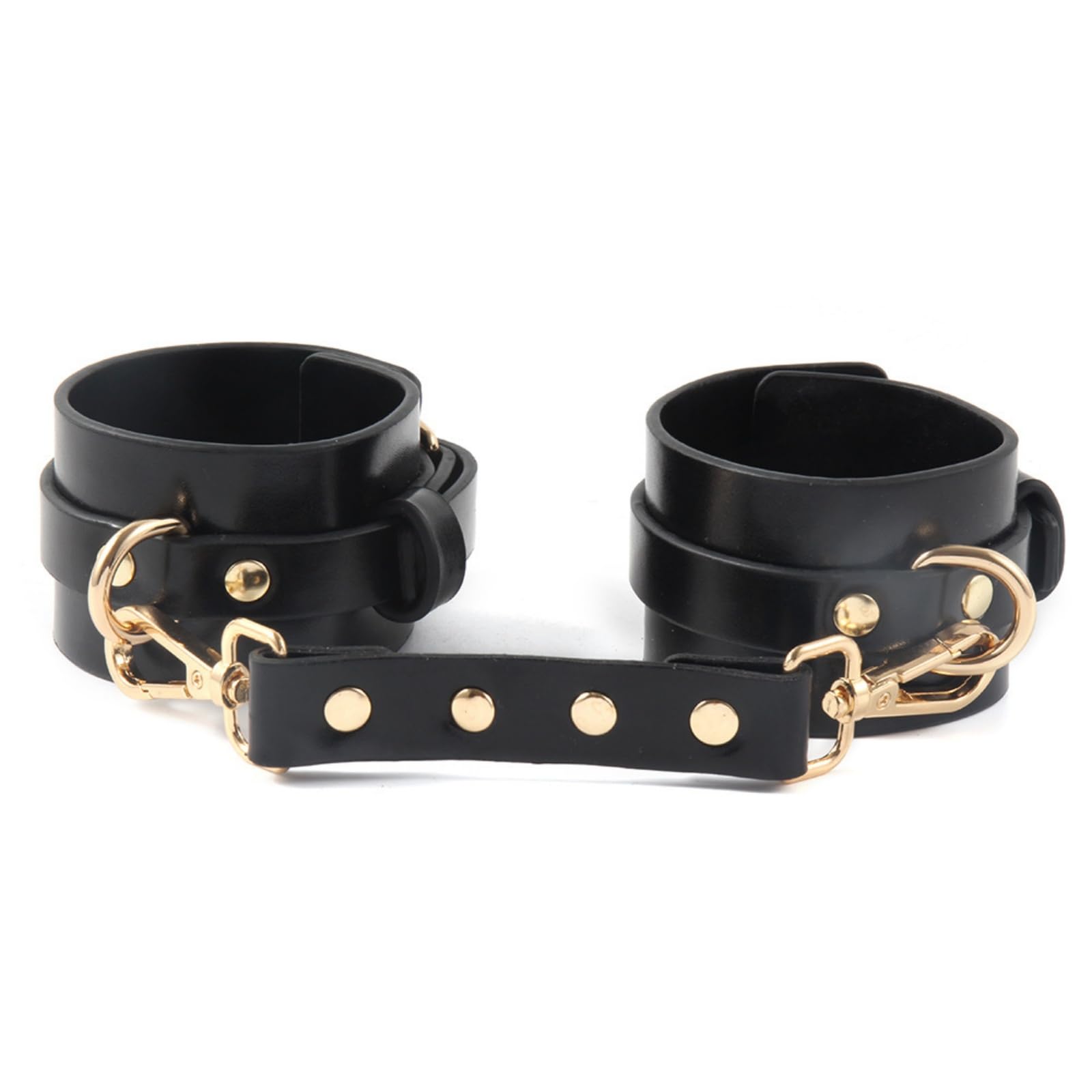 Lussuoso set da camera da letto per coppie, Kit per donne Adulti Bondaged Queen Cinghie sexy con manette e dispositivi di immobilizzazione-ITMS59 (Nero)