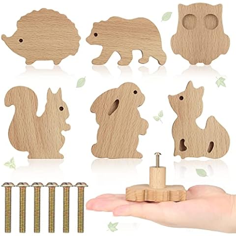 Qunclay Boutons d'armoire en bois Cover