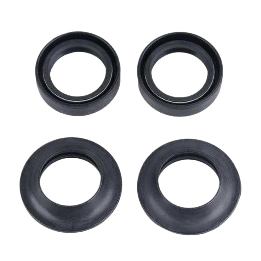 Kit paraolio e paraolio forcella Set tergicristallo ammortizzatore in gomma nera compatibile con moto