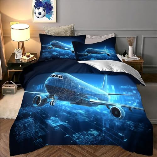Avion numérique housse de couette 3D pour une chambre d'ado dynamique - 6