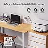 Cable Matters [UL Listed] 2-Pack 3-Outlet Grounded 180 Degree Swivel Wall Tap, 3 Plug Wall Adapter, Multi-Plug Outlets, White