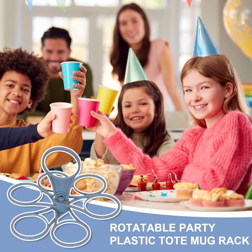 Yeomju 2 Stück Getränketräger mit Griff, Zusammenklappbarer Getränkehalter, Becherträger Kaffeeträger, Faltbarer Getränkehalter,Getränkehalter mit Griff