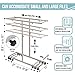 Adir Mobile Blueprint Storage Rack - Adjustable and Portable Vertical Blueprint Holder for Plans, Maps, Posters and Drawings. File Organizer Stand for Home, Office and Construction Sites