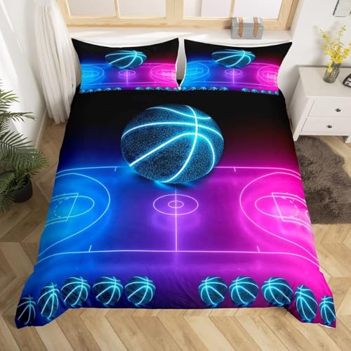 Housse de couette basket-ball douce et infroissable pour simplifier l'entretien du lit - 2
