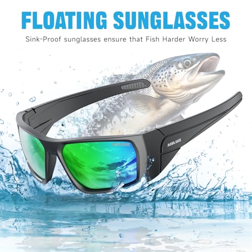 Polarized Fishing Sunglasses for Men Women - Floating Wrap Around Sport Glasses for Surfing Running Driving2