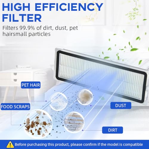 Image of HASTHIP Replacement Filters for mi x10 Vacuum Cleaner Capturing Larger Particles and Debris Tailorted fit Replacement Primary Filters for mi x10, Pack of 4