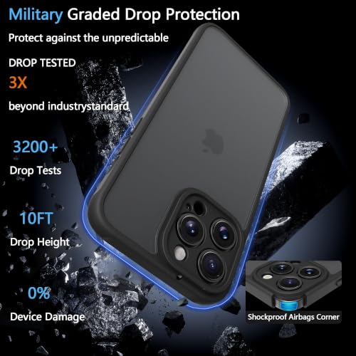 Image of iPhone 13 pro Case,Translucent Matte(Black)