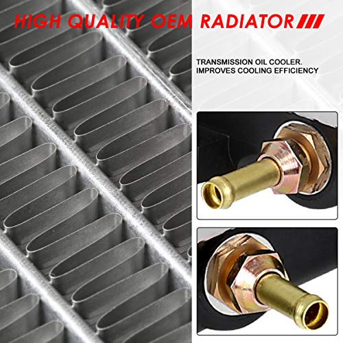 Image of Auto Dynasty Radiator Compatible with 00-04 Dodge Plymouth Neon 2.0L, DPI 2362 Factory Style 1-Row Cooling Radiator, Aluminum Core