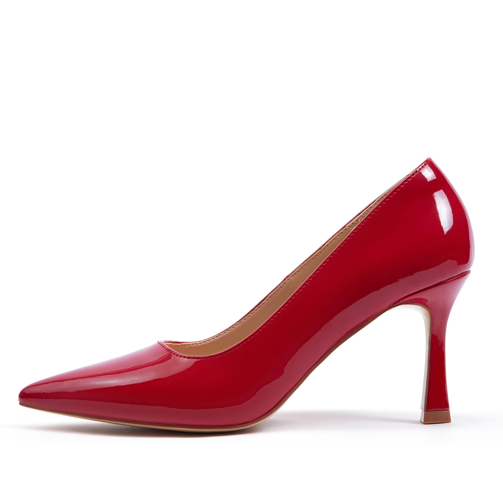 Zhabtuc Décolleté da Donna Scarpe con Tacco Alto Sexy Punta Chiusa Stiletto 10 cm Décolleté Classiche per Feste, Promozioni, Matrimoni, 36-42 EU