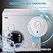 Chest Freezer 5.0 Cu.Ft Small Deep Freezer White Top Door Mini Freezer with Removable Basket, Low Noise, 7 Adjustable Temperature and Energy Saving Perfect for Home Garage Basement Dorm or Apartment