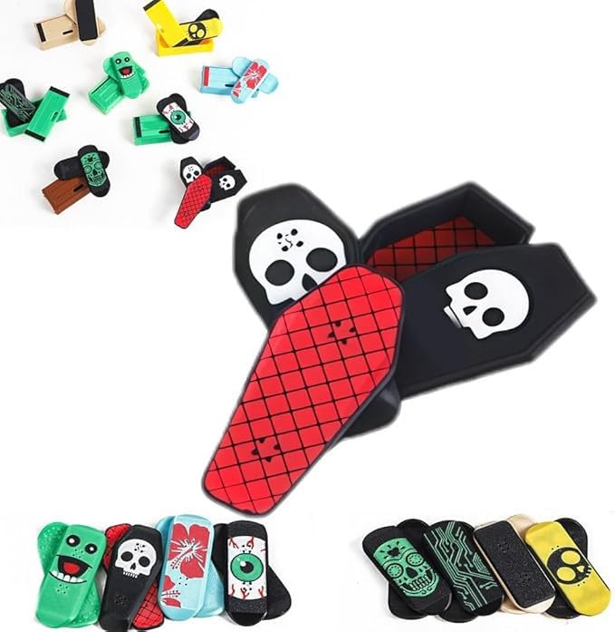 Magnetic Mini Fingerboard | 3D Printed Fingerboard Obstacles, Spin, Flipe, And Roll Your Stress Away | Fun, Stress-Relieving & Portable | For Family Friends Boys Girls