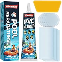 Pool Reparaturset, Pool Flicken Wasserdicht, Luftmatratze Reparaturset, Durchsichtige Repariert Eine Vielzahl Von Aufblasbaren Gegenständen, Poolfolie, Kajaks, Schlauchboot (60ml)