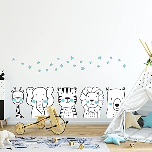 Adhesivo para pared de animales tropicales para tapar imperfecciones 4
