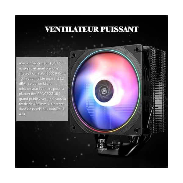 Thermalright Assassin Spirit 120 EVO CPU Cooler Air con HeatPipes 4 x 6 mm, TL-S12-S PWM Fan Heatdissier CPU Cooler, 156 mm High, para AM4 AM5 / Intel 1700/1150/1151/1200, LGA17XX PC Cooler - Image 5
