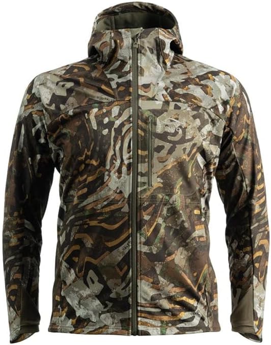 TUO Aptitude Softshell Camo Jacket - Windproof, Water-Resistant & Durable Jacket for Hunting and Outdoor Activities