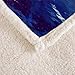 AILONEN Dolphin Sherpa Fleece Blanket - Dreamy Neon Purple Throw Blankets for Girls Women - Ocean Marine Quilt Decor Blanket for Bed Couch 78 x 59 Inches