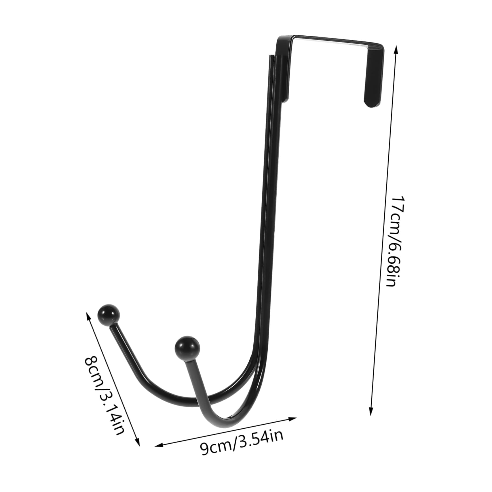 Homoyoyo Coat Hat Hanger Easy to Install Door Hook 2 Pack Organizer Hooks Rack No Drill for Home Use