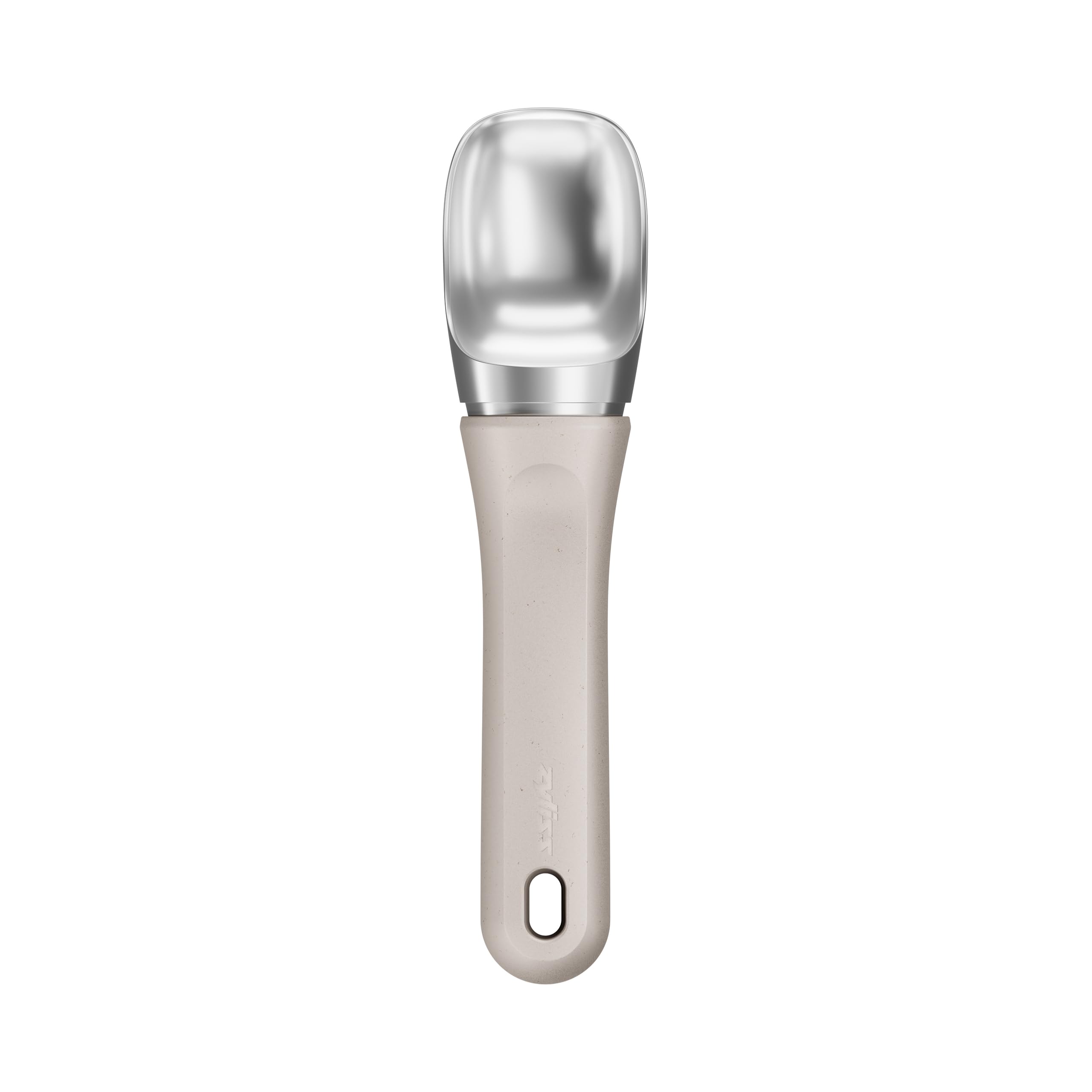 Zyliss Ice Cream Scoop, Beige, Heavy-Duty, Non-Stick, Ergonomic Handle for Effortless Scooping, Ideal for Hard Ice Cream & Sorbet, Dishwasher Safe