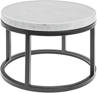 HUBERTÂ® Black Display Riser with Marble Top - 11 1/5