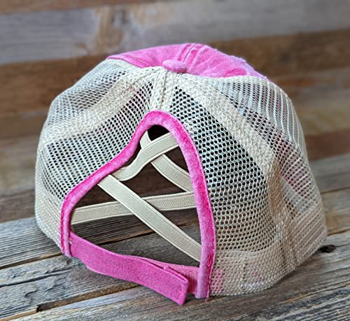 I'll Bring The Hats, I'll Bring The Alcohol, Girl's Trip, Bachelorette Party, Girlfriend Gift, Distressed Criss Cross Ponytail Cap (Navy) #TOP7